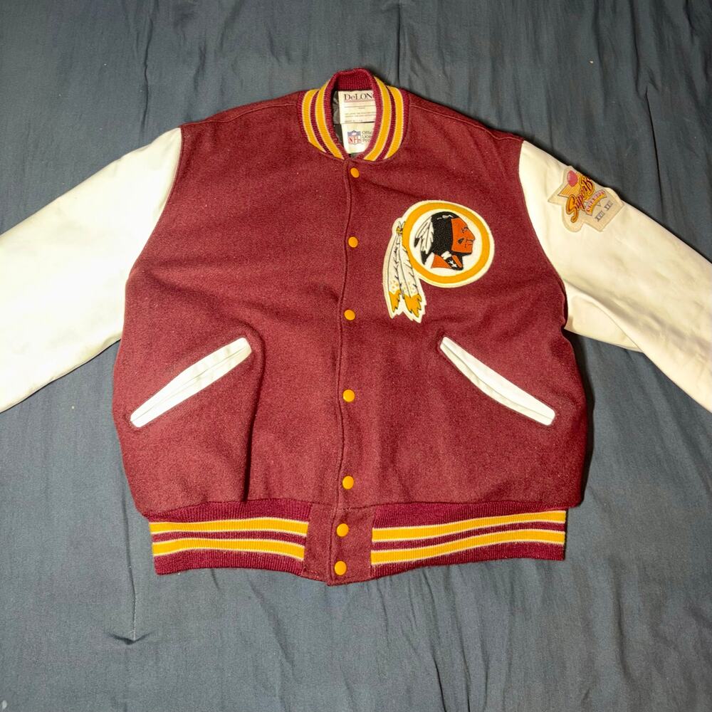 Vintage 1970’s Washington Redskins Delong varsity style jacket size 48